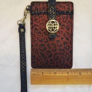 Dana Buchman Metallic Red Leopard Print Phone Case